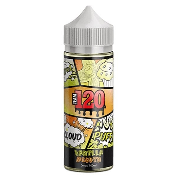 Buy Team 120 100ml Shortfill - Vanilla Muffin