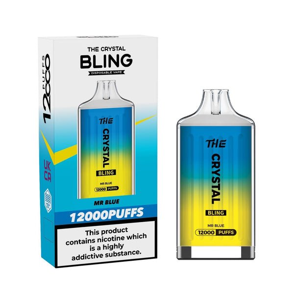 The Crystal Bling 12000 Disposable Vape Puff Pod Box of 10 - Best Vape Wholesale