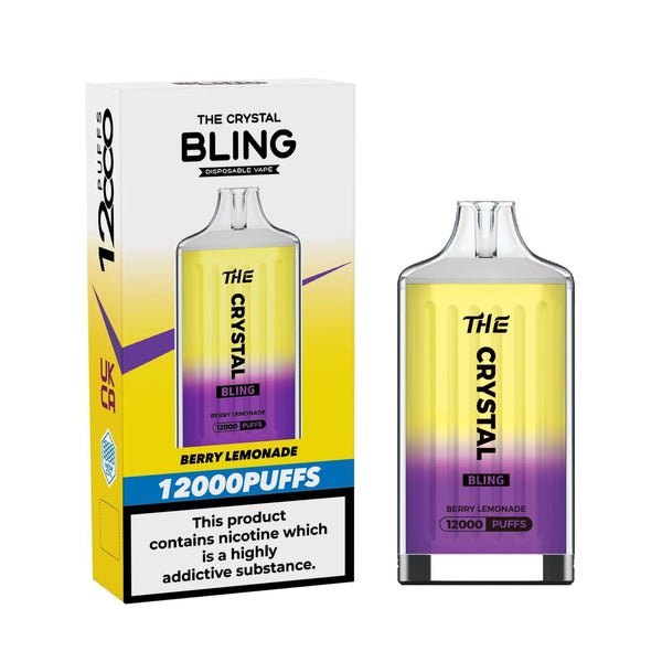 The Crystal Bling 12000 Disposable Vape Puff Pod Box of 10 - Best Vape Wholesale