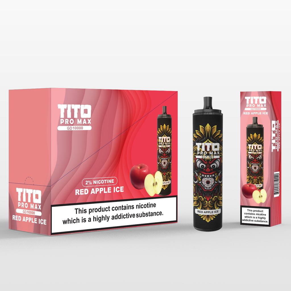 Tito Pro Max GD 10000 Disposable Vape Pod Box of 10 - Best Vape Wholesale