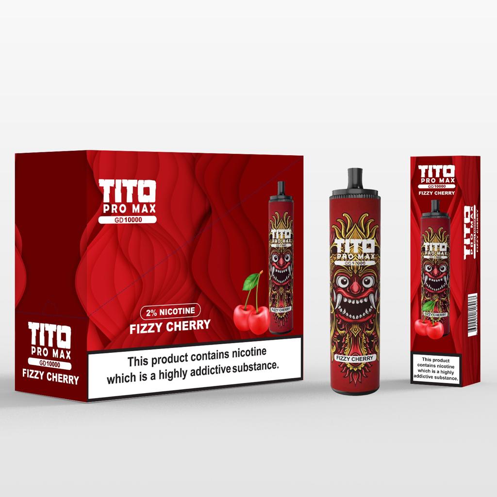 Tito Pro Max GD 10000 Disposable Vape Pod Box of 10 - Best Vape Wholesale