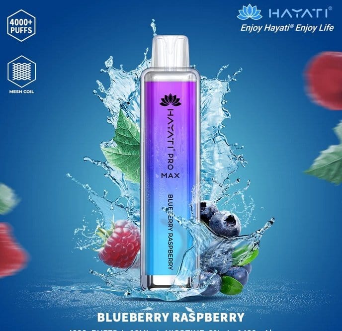 Zero Nicotine Hayati Pro Max 4000 Puffs Disposable Vape Box of 10 - Best Vape Wholesale