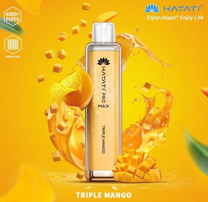 Zero Nicotine Hayati Pro Max 4000 Puffs Disposable Vape Box of 10 - Best Vape Wholesale