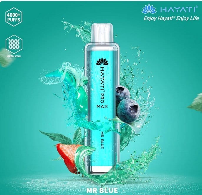 Zero Nicotine Hayati Pro Max 4000 Puffs Disposable Vape Box of 10 - Best Vape Wholesale